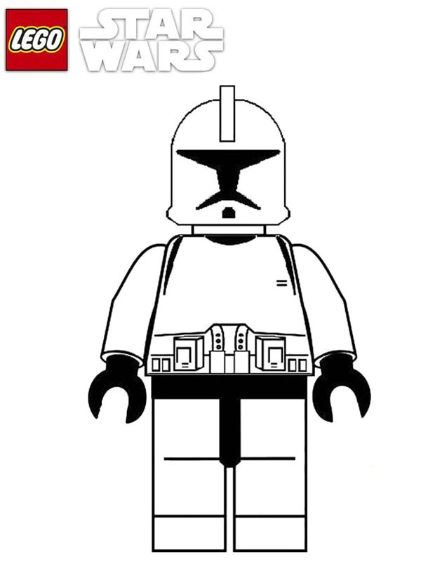 Lego Star Wars Stormtrooper Målarbild Lego Star Wars Stormtrooper Målarbild