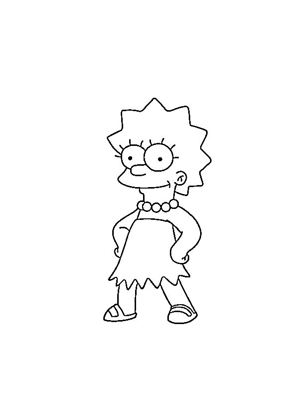 Lisa Simpson Målarbild Lisa Simpson Målarbild