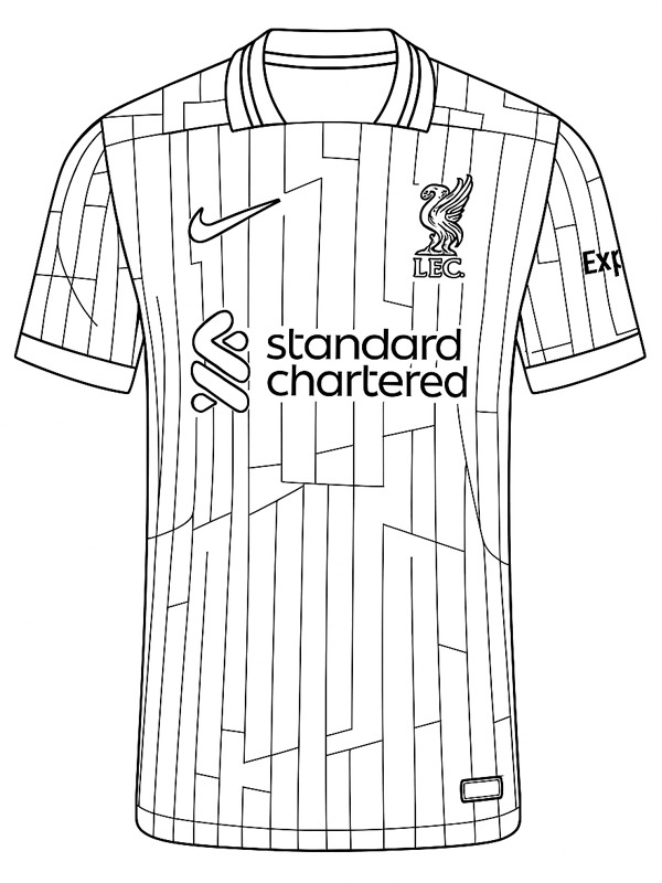 Liverpool tröja Målarbild Liverpool tröja Målarbild