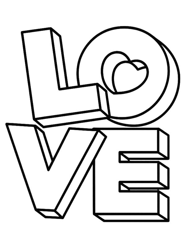 Love 3D Målarbild Love 3D Målarbild