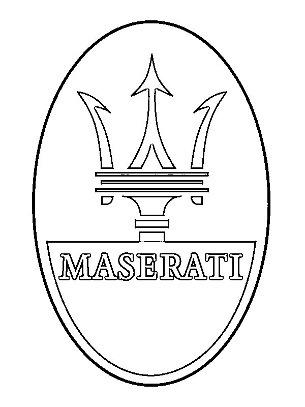 Maserati Logga Målarbild