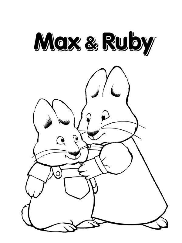 Max och Ruby Målarbild