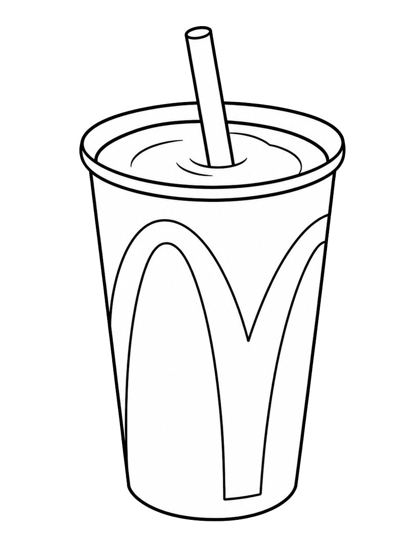 McDonald&rsquo;s milkshake Målarbild
