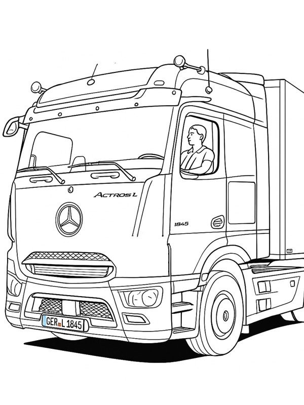 Mercedes-Benz Actros L Målarbild Mercedes-Benz Actros L Målarbild