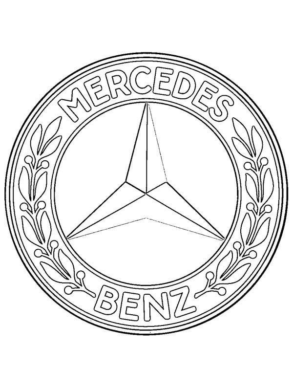 Mercedes-Benz loggan Målarbild