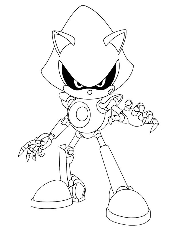 Metal Sonic Målarbild
