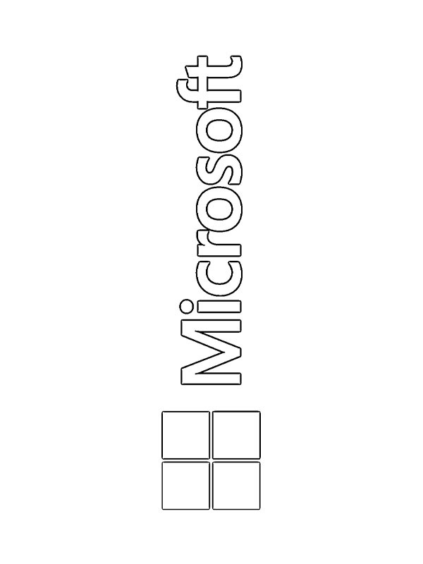 Microsoft logga Målarbild