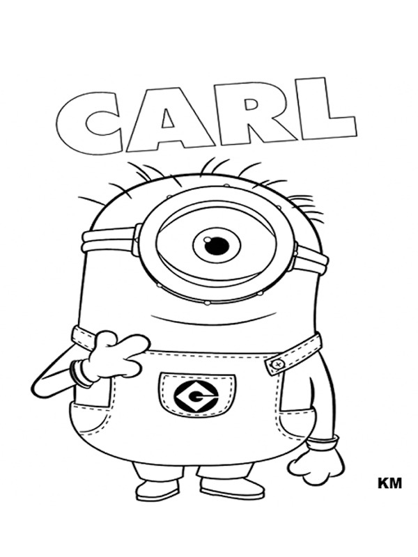 Minionen Carl Målarbild Minionen Carl Målarbild