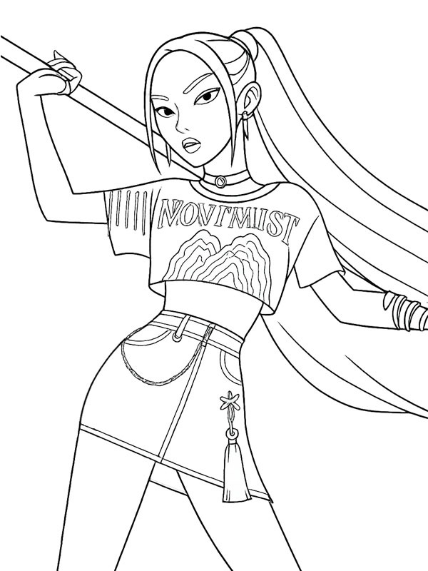 Mira (KPop Demon Hunters) Målarbild Mira (KPop Demon Hunters) Målarbild