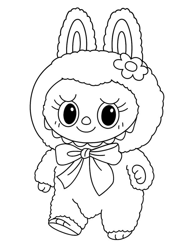 Mokoko (labubu) Målarbild Mokoko (labubu) Målarbild