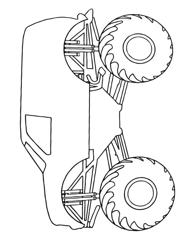 Monstertruck Målarbild