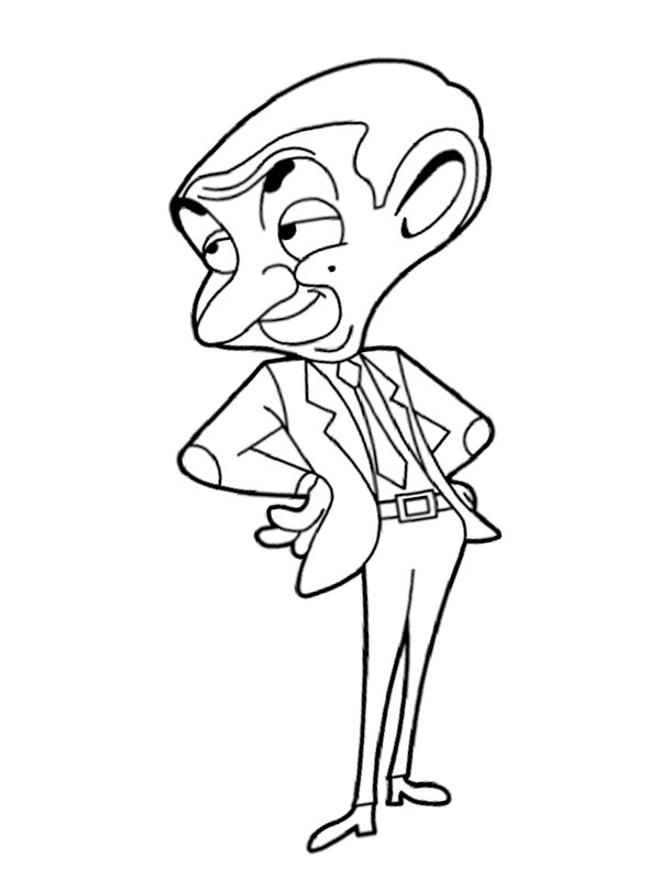 Herr Bean Målarbild Herr Bean Målarbild
