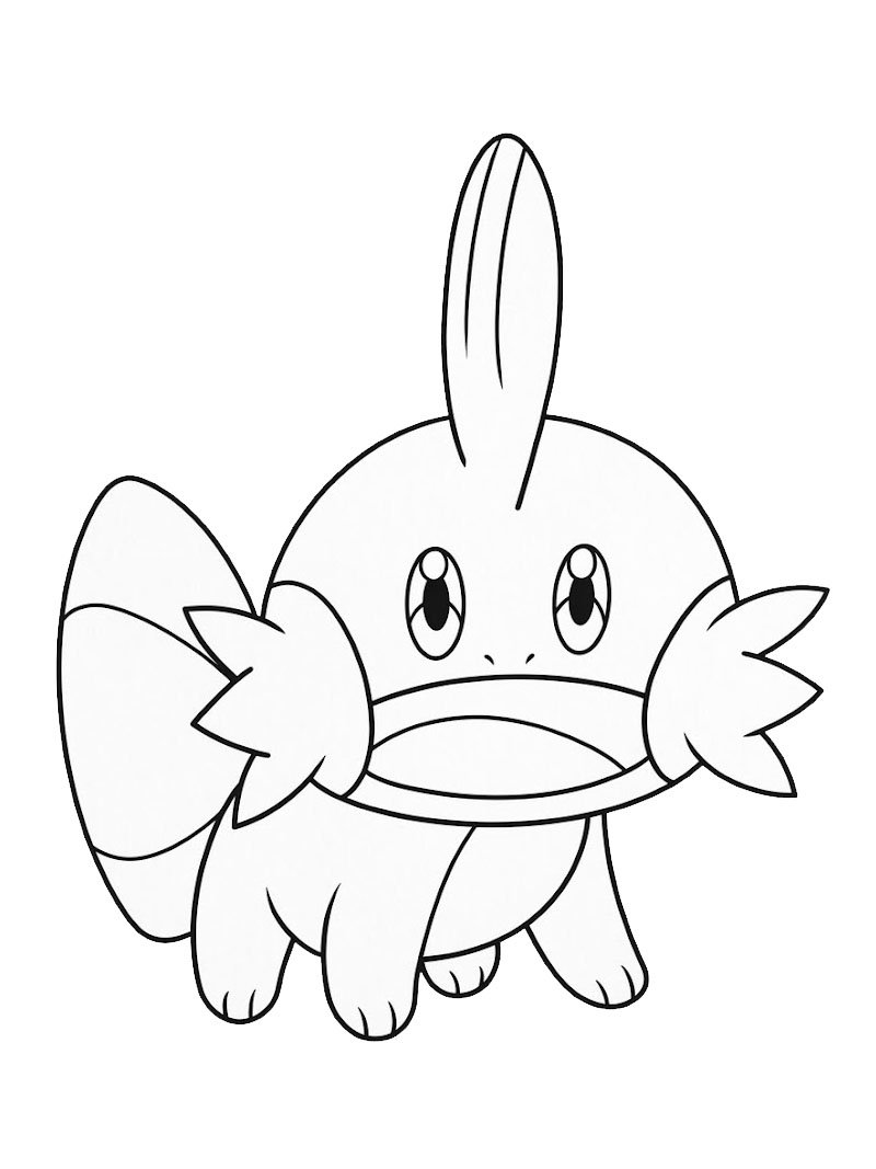 Mudkip (Pokémon) Målarbild Mudkip (Pokémon) Målarbild