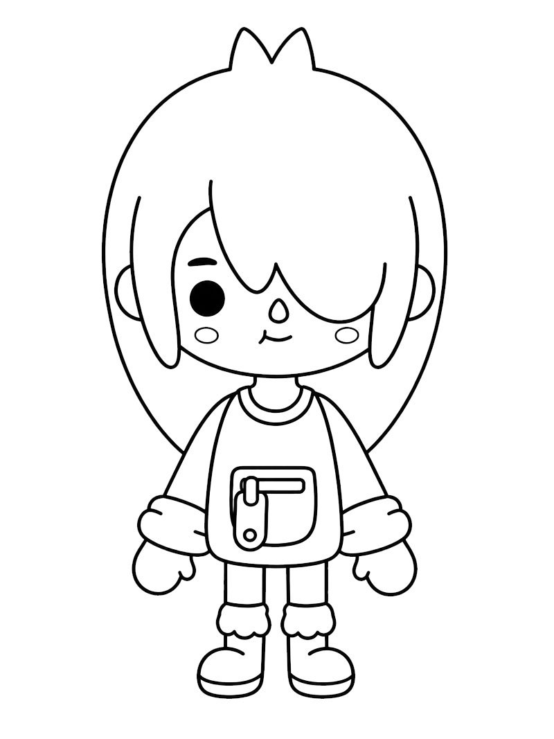 Nari (Toca Boca) Målarbild Nari (Toca Boca) Målarbild