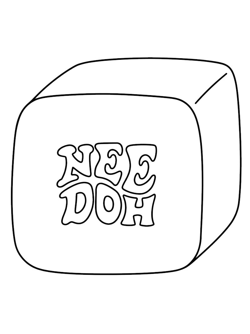 NeeDoh Nice Cube Målarbild NeeDoh Nice Cube Målarbild