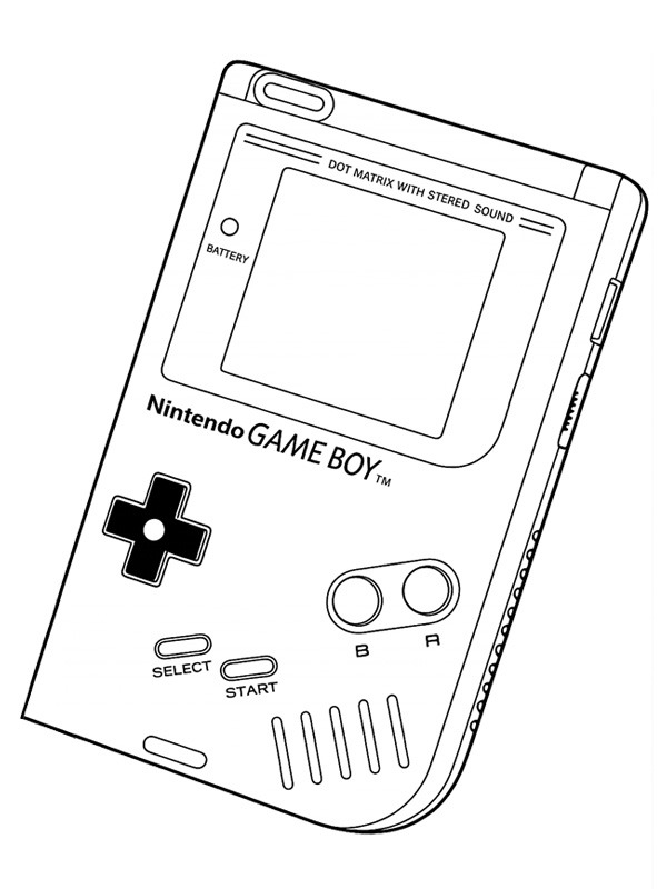 Nintendo Game Boy Målarbild Nintendo Game Boy Målarbild