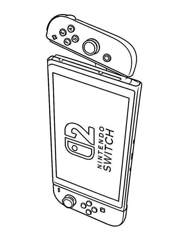 Nintendo Switch 2 Målarbild Nintendo Switch 2 Målarbild