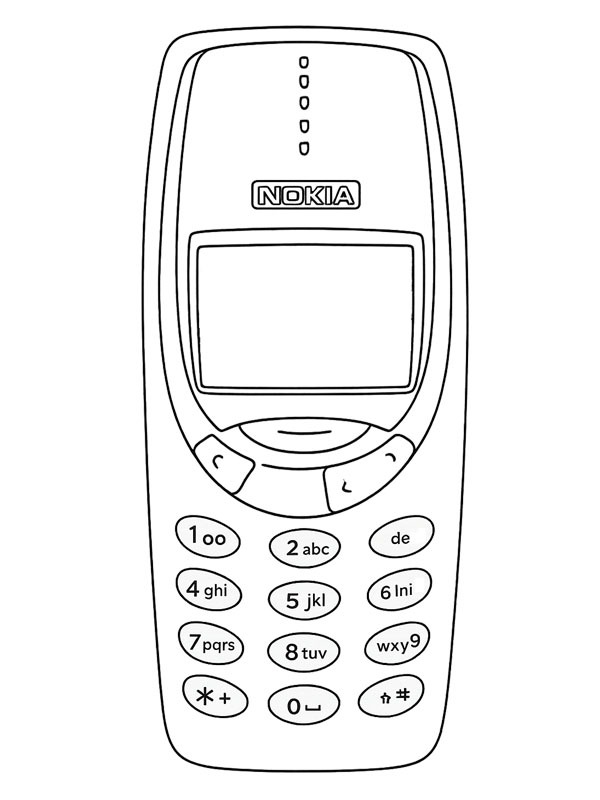 Nokia 3310 Målarbild Nokia 3310 Målarbild