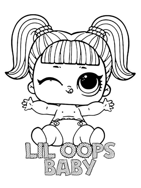Lil Oops Baby Lol Överraskning! Målarbild Lil Oops Baby Lol Överraskning! Målarbild