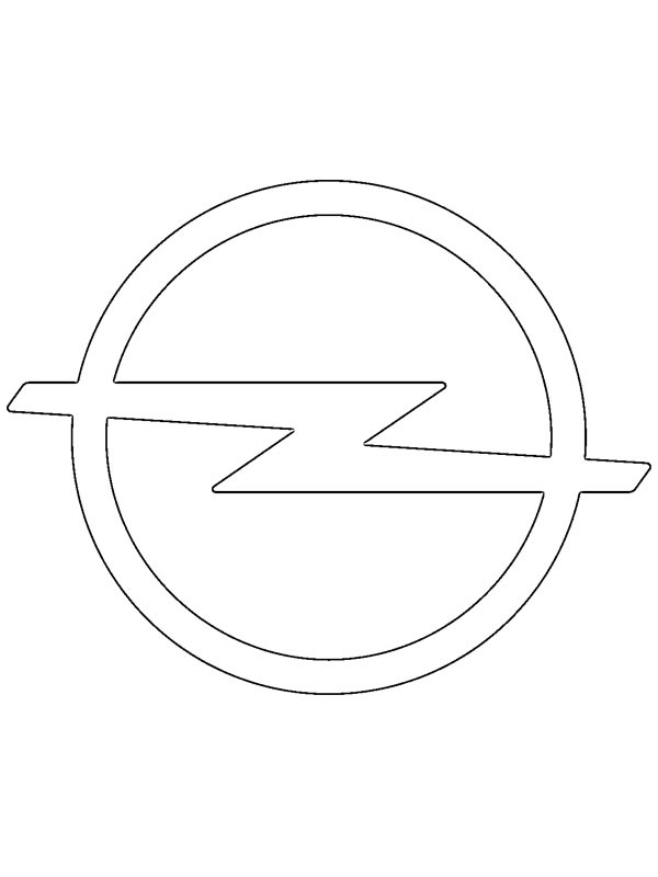 Opel logga Målarbild