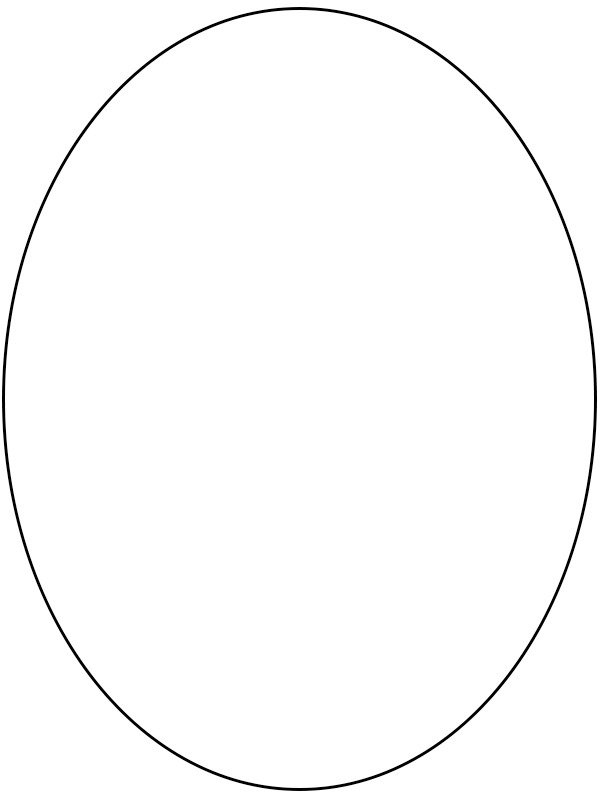 Oval Målarbild