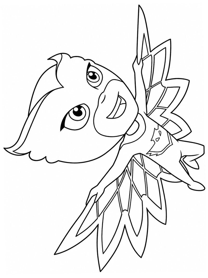 Ugglis (Pyjamashjältarna) Målarbild Ugglis (Pyjamashjältarna) Målarbild