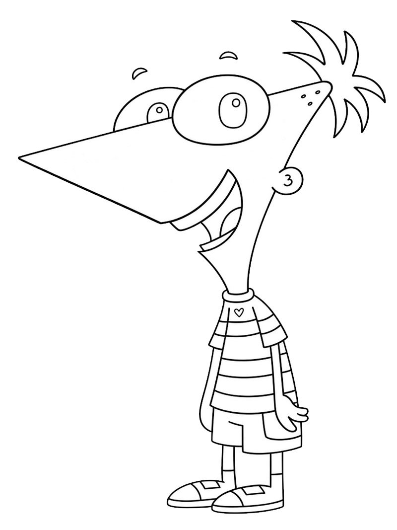 Phineas Flynn (Phineas och Ferb) Målarbild Phineas Flynn (Phineas och Ferb) Målarbild