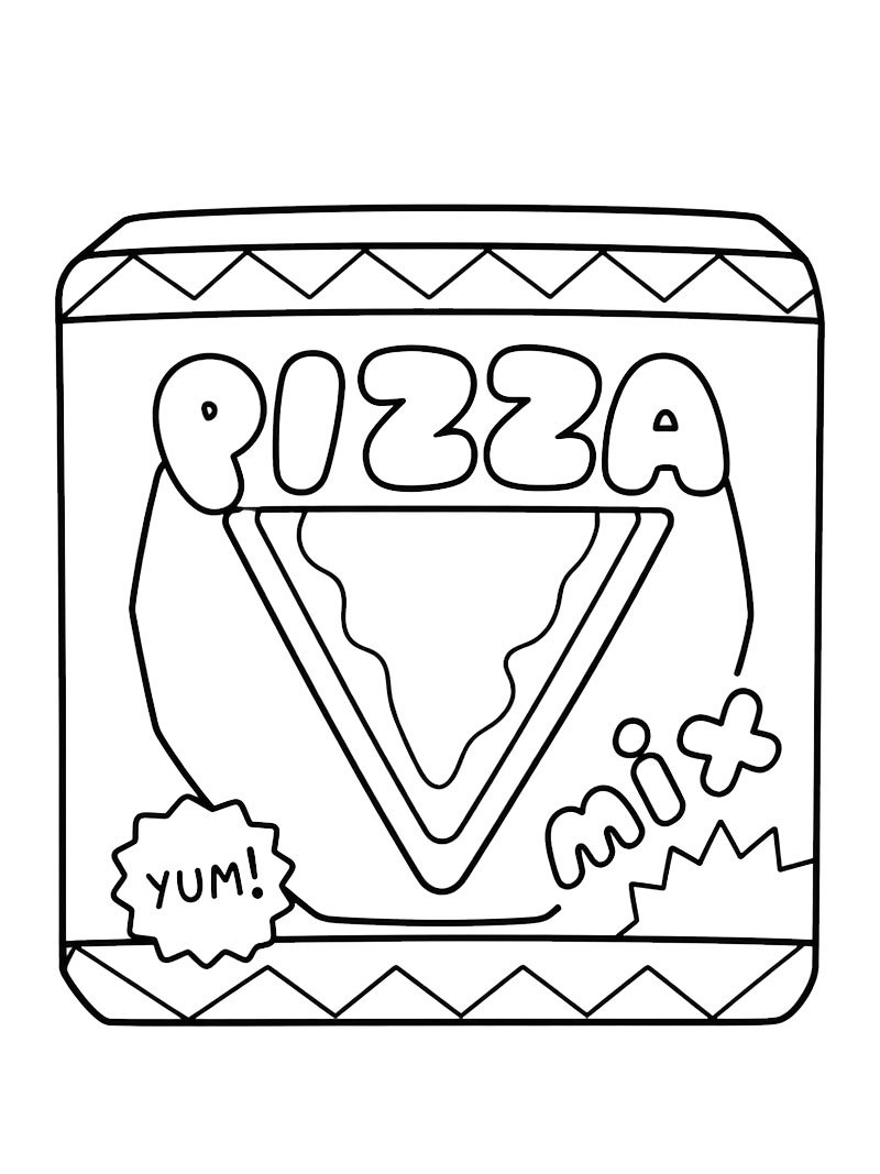 Pizza (Toca Boca) Målarbild Pizza (Toca Boca) Målarbild