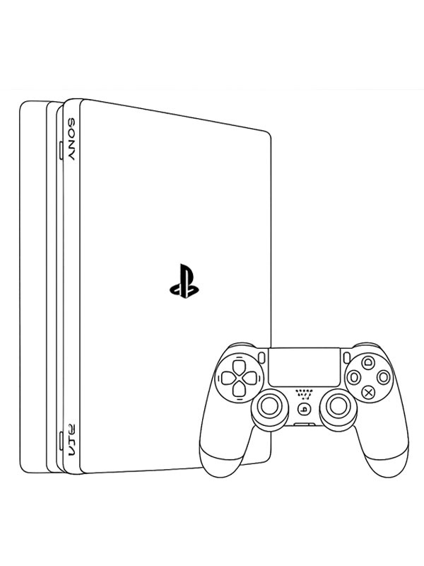 Playstation 4 Målarbild Playstation 4 Målarbild