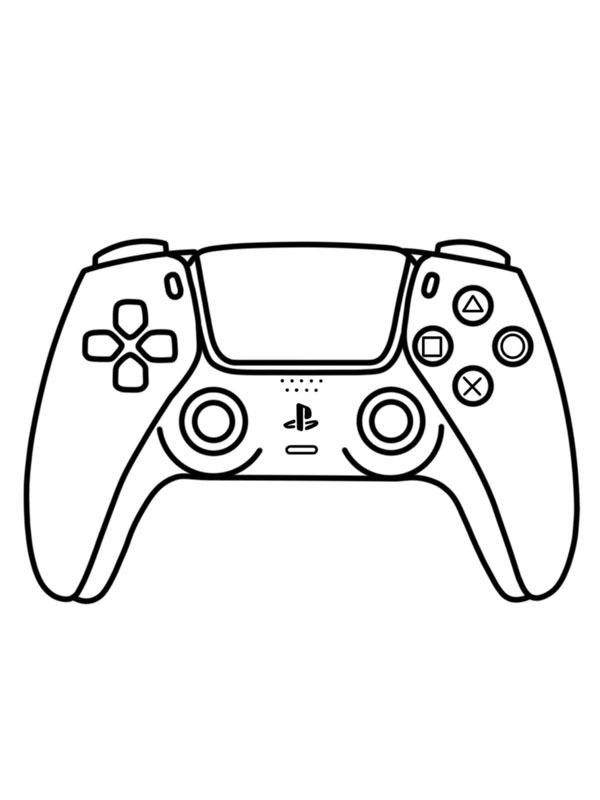 Playstationkontroll Målarbild Playstationkontroll Målarbild