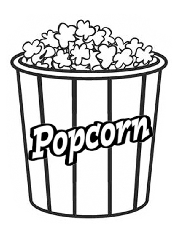Popcorn Målarbild