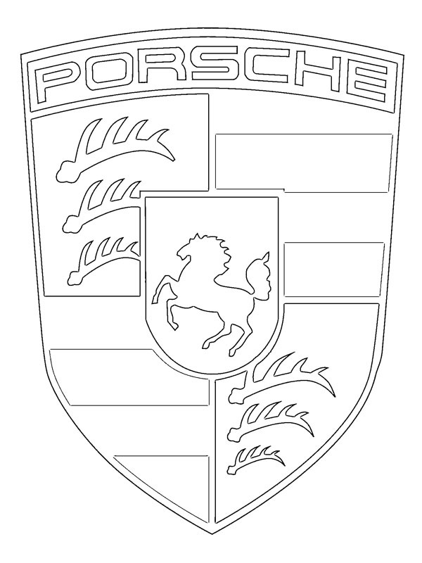Porsche logga Målarbild