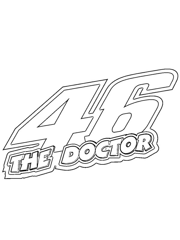 Doktorn Valentino Rossi 46 Målarbild