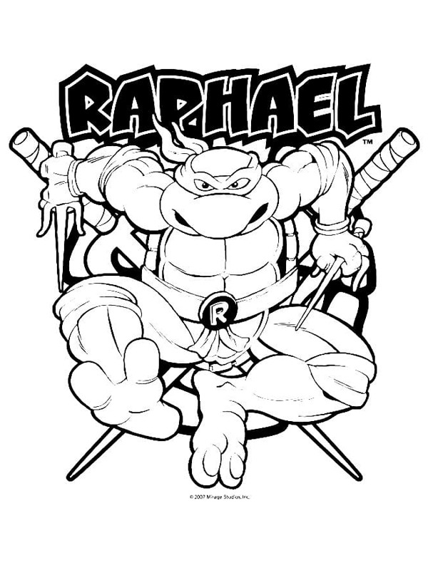 Raphael (Ninja Turtles) Målarbild Raphael (Ninja Turtles) Målarbild