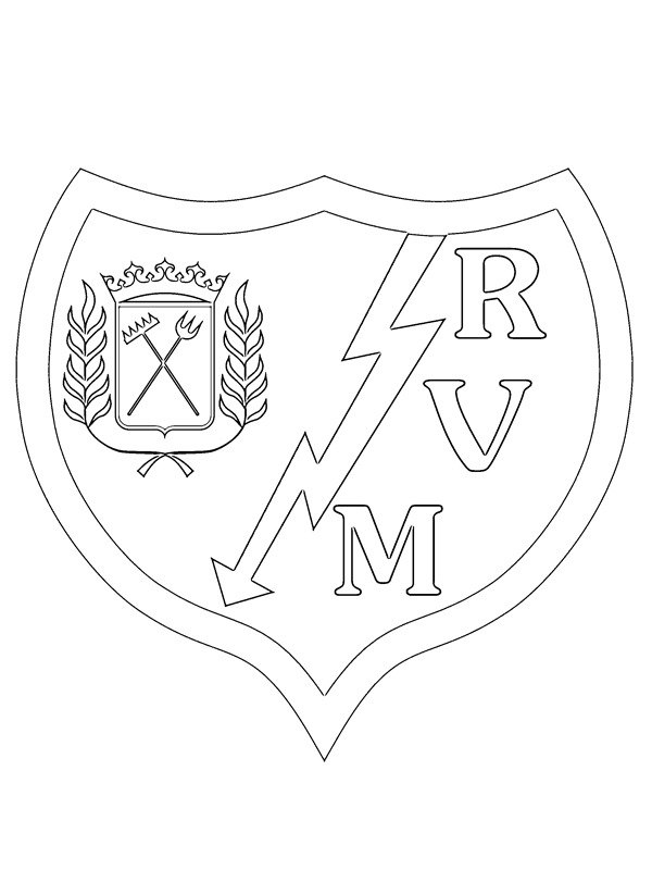 Rayo Vallecano Målarbild Rayo Vallecano Målarbild
