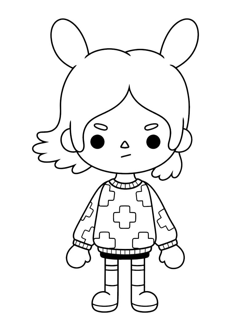 Rita (Toca Boca) Målarbild