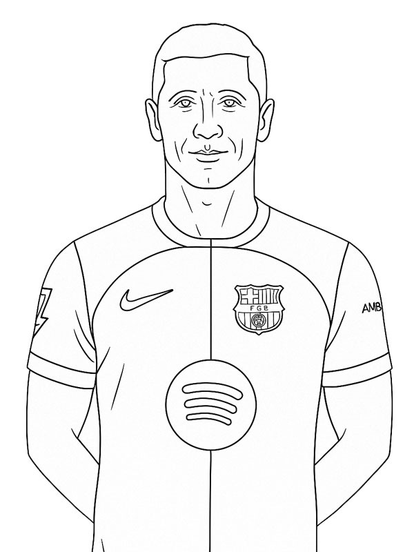 Robert Lewandowski Målarbild Robert Lewandowski Målarbild