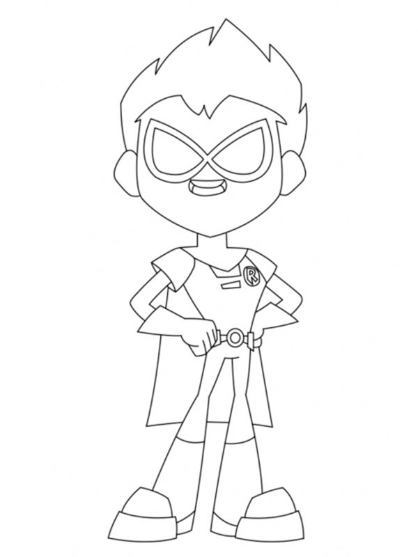 Robin Teen Titans Go! Målarbild Robin Teen Titans Go! Målarbild