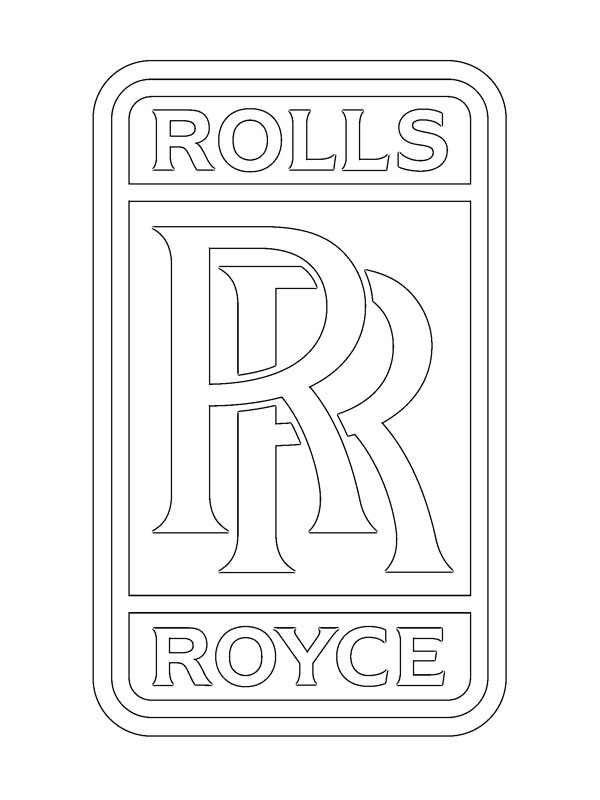 Rolls-Royce logga Målarbild