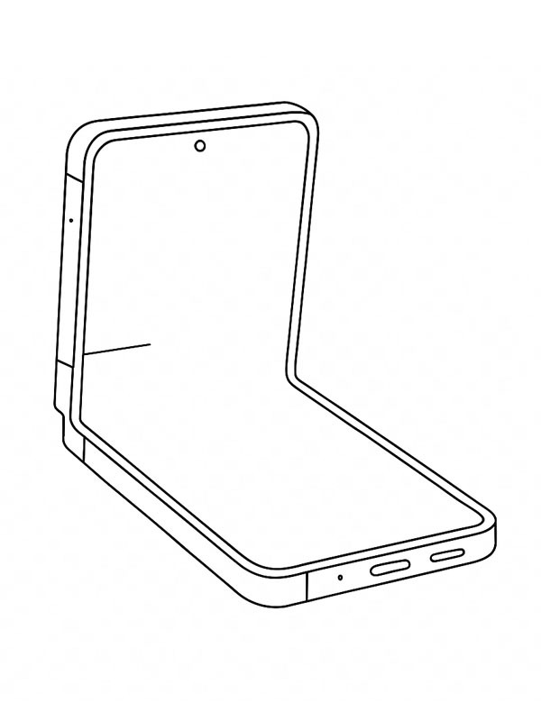 Samsung Galaxy Z Flip7 Målarbild Samsung Galaxy Z Flip7 Målarbild
