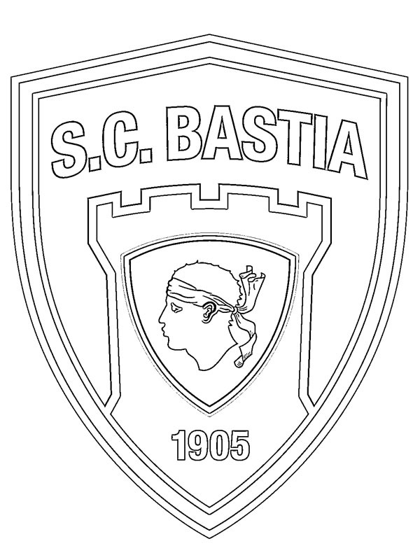 SC Bastia Målarbild SC Bastia Målarbild