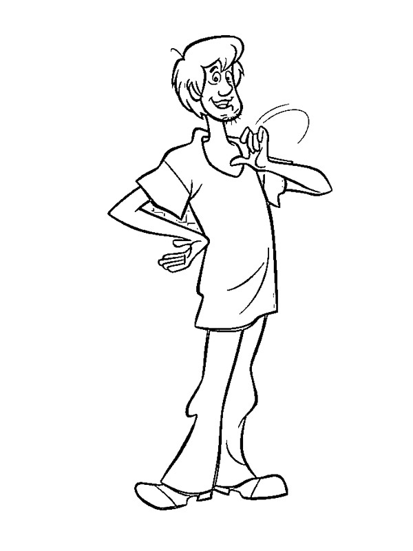 Shaggy Rogers Målarbild Shaggy Rogers Målarbild