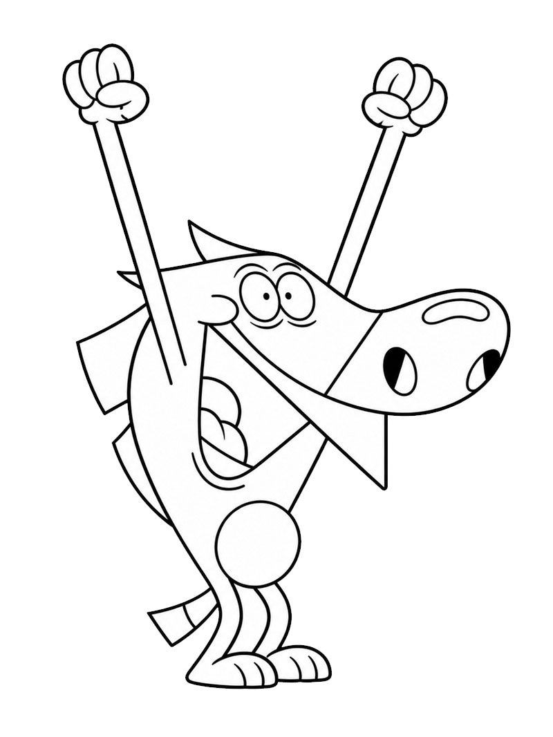 Zig (Zig & Sharko) Målarbild Zig (Zig & Sharko) Målarbild