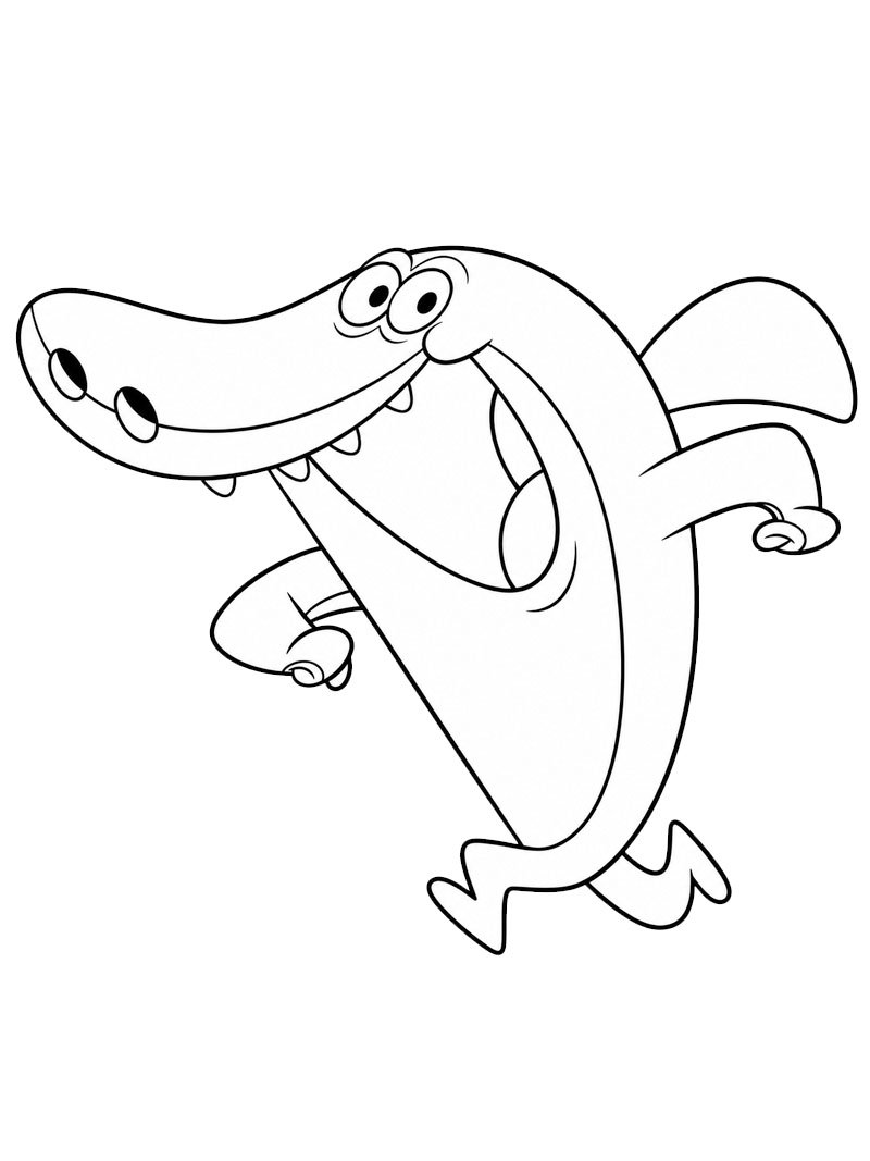 Sharko (Zig & Sharko) Målarbild