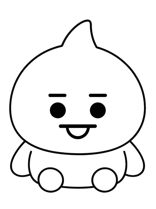 Shooky Bt21 Målarbild Shooky Bt21 Målarbild