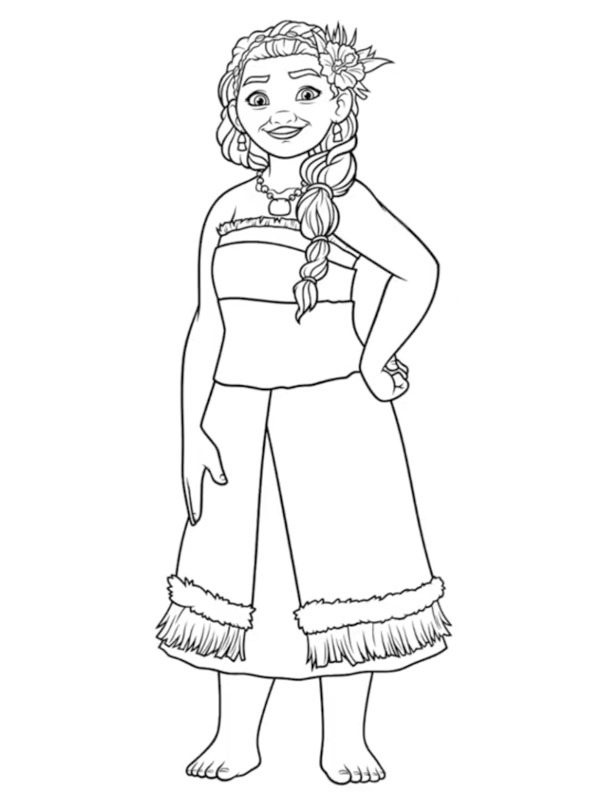 Sina (Vaiana) Målarbild Sina (Vaiana) Målarbild