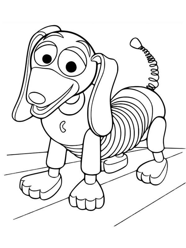 Slinky Dog Målarbild