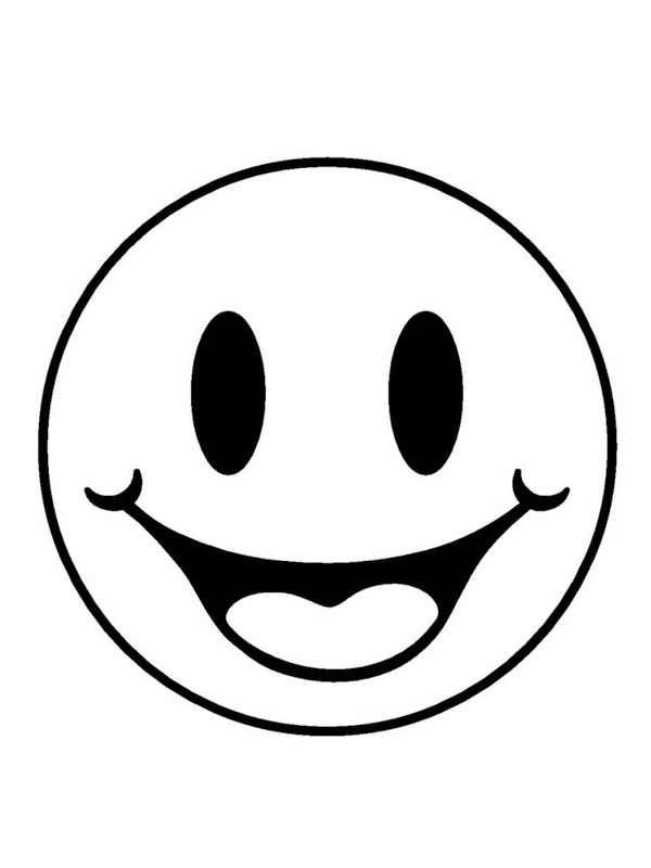 Smiley Emoji Målarbild