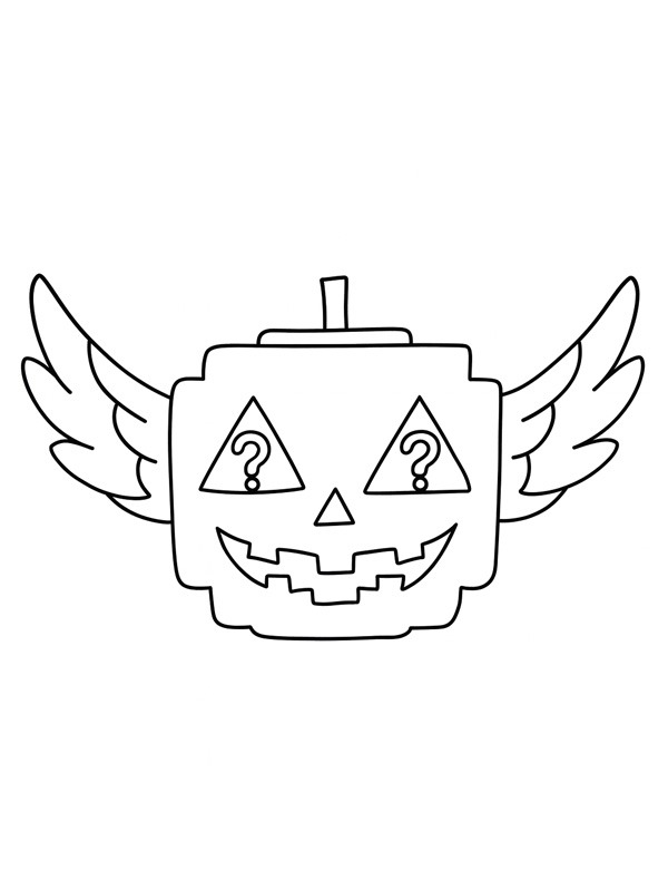 Spooky Lucky Block (Steal a Brainrot) Målarbild Spooky Lucky Block (Steal a Brainrot) Målarbild