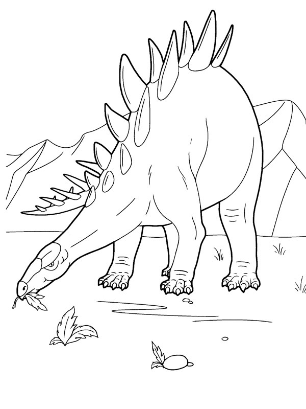 Stegosaurus Målarbild